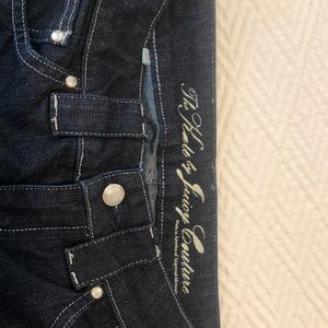 Juicy Kate Jean Deep blue denim w silver sparkle